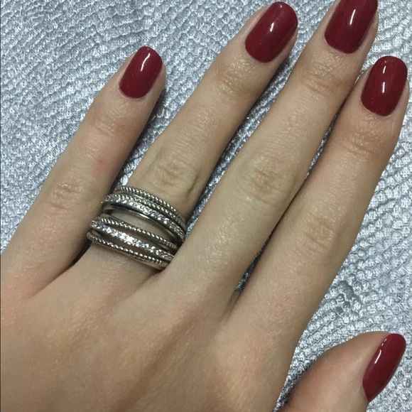 New 925 Silver Stackable Multi Layer Ring - Picture 6 of 8